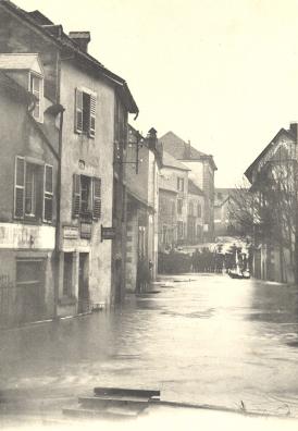 crue de 1910 rue de Verdun  Clerval