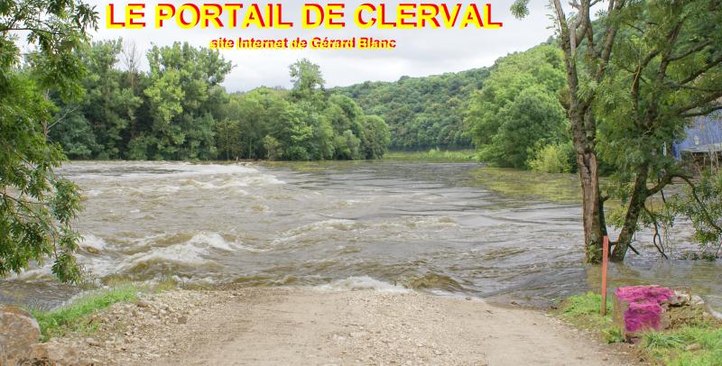 Le barrage de Clerval a compltement disparu pendant la crue