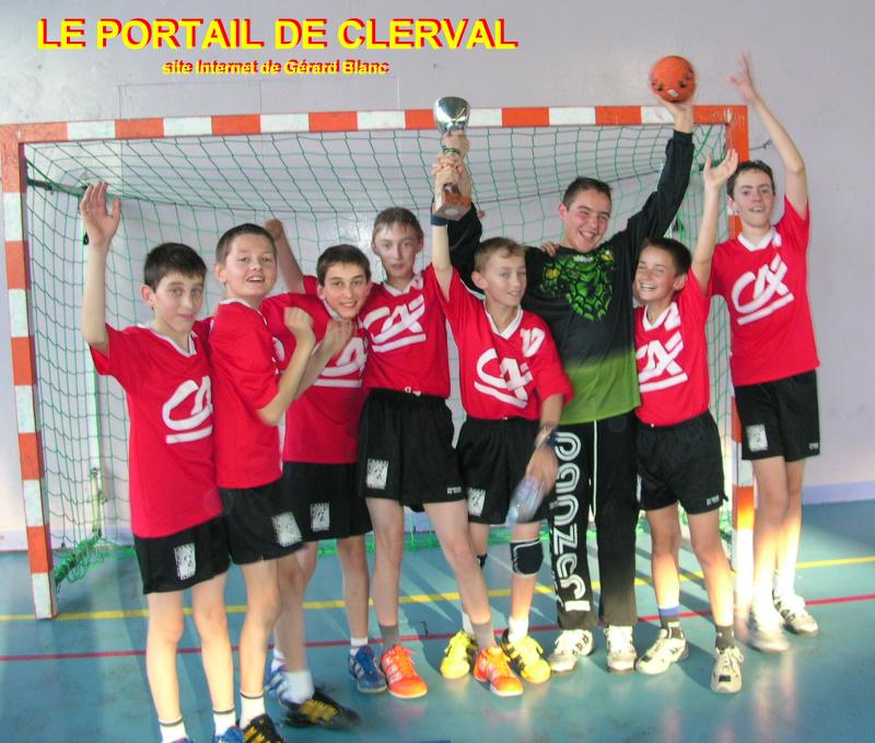 les jeunes handballeurs de Clerval
