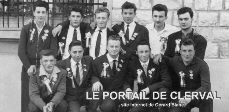 Les conscrits de Clerval en 1959