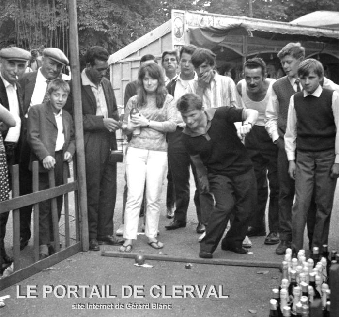 Fte foraine  Clerval dans les annes 1965-1970