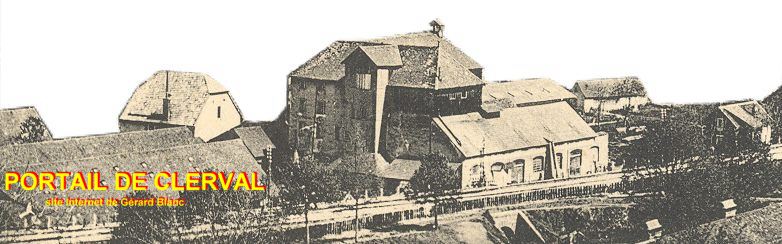 Ancienne fonderie et haut fourneau de Clerval vers 1904