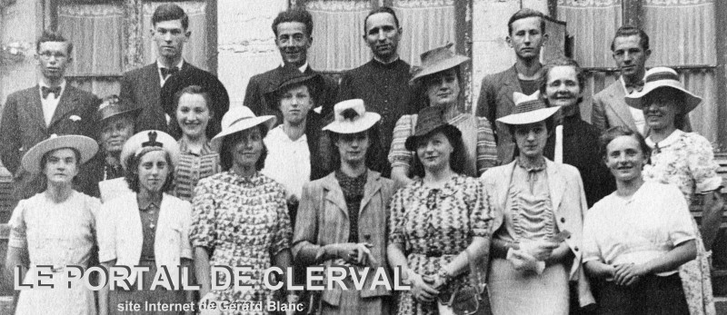 La chorale paroissiale de Clerval en 1939