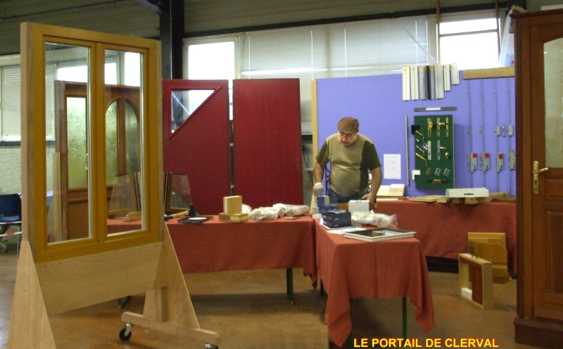 stand de l'entreprise de menuiserie Berthet, de Clerval.