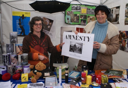 le stand d'Amnesty