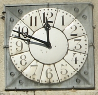 cadran de l'horloge de l'glise de Clerval