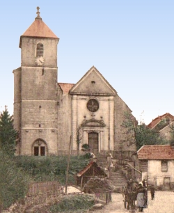 glise de Verne en 1904