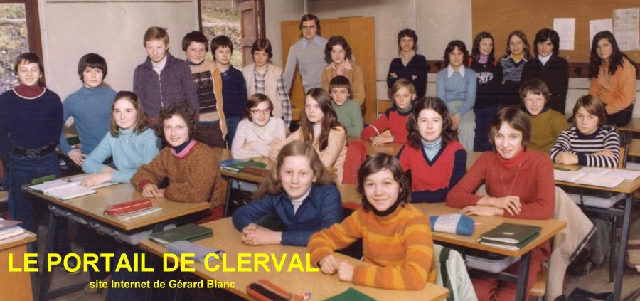 classe de 5e du collge de Clerval