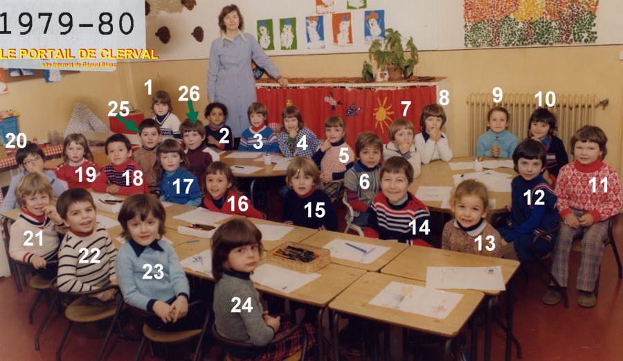 classe de Mme Beurey en 1979-1980