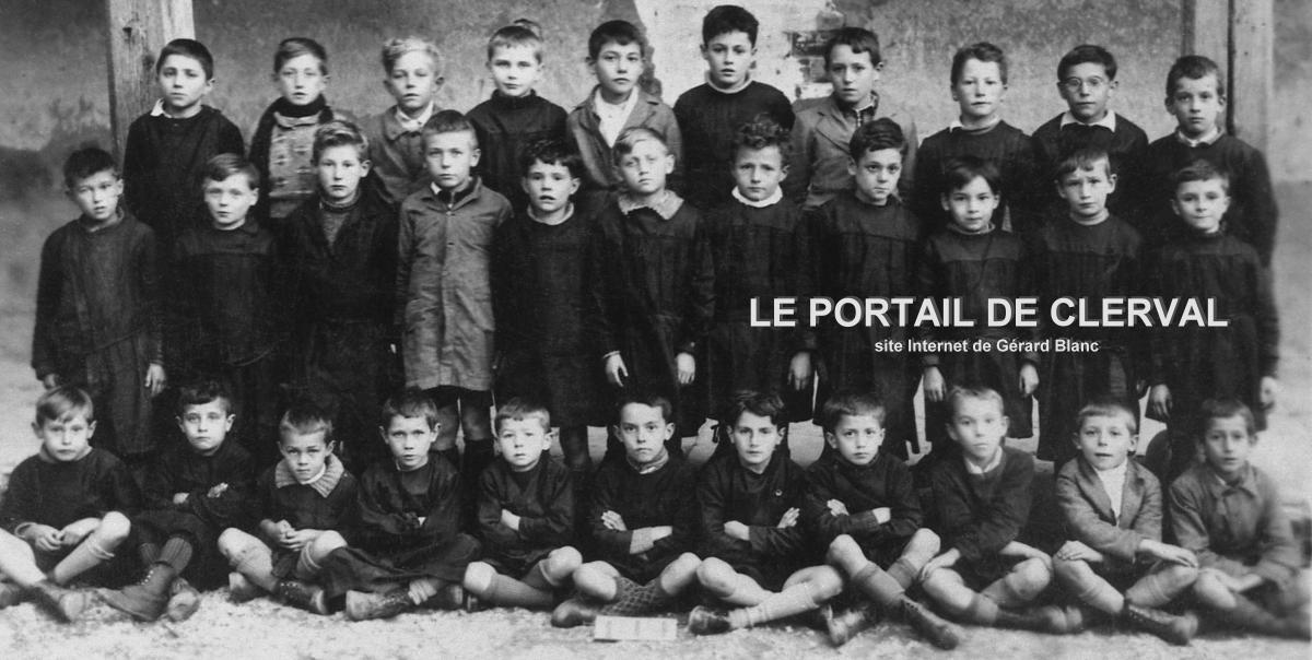 école de Clerval en 1935
