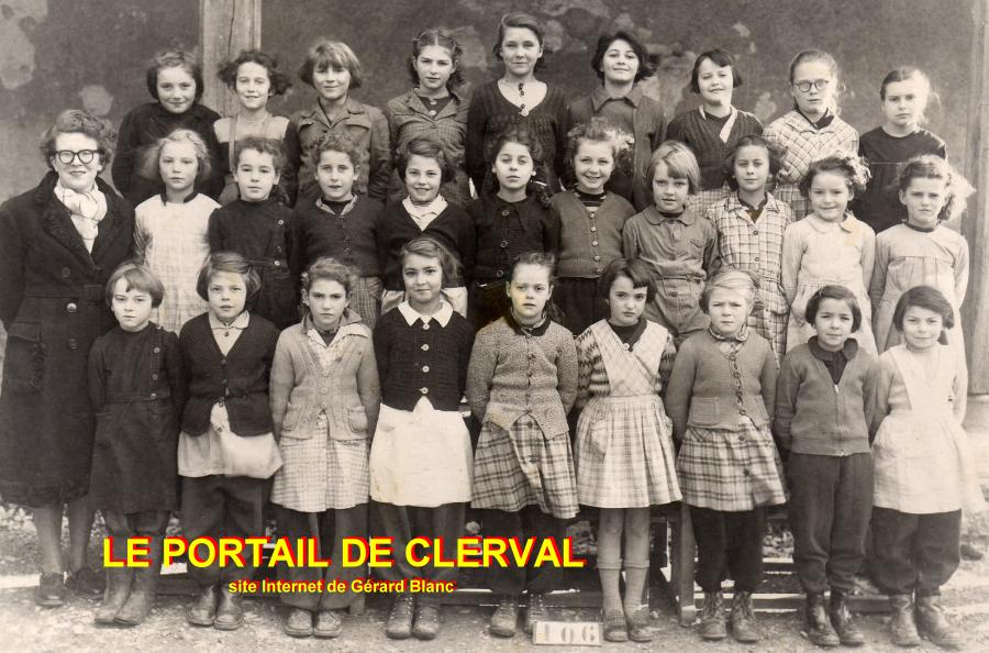 filles en 52-53  Clerval