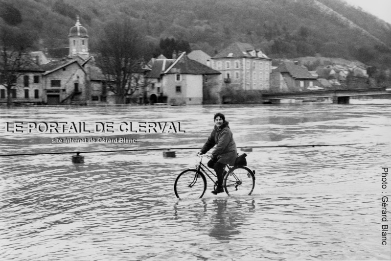 Crue de 1995  Clerval, photo Grard Blanc