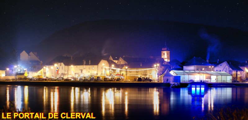 C'est beau Clerval, la nuit !