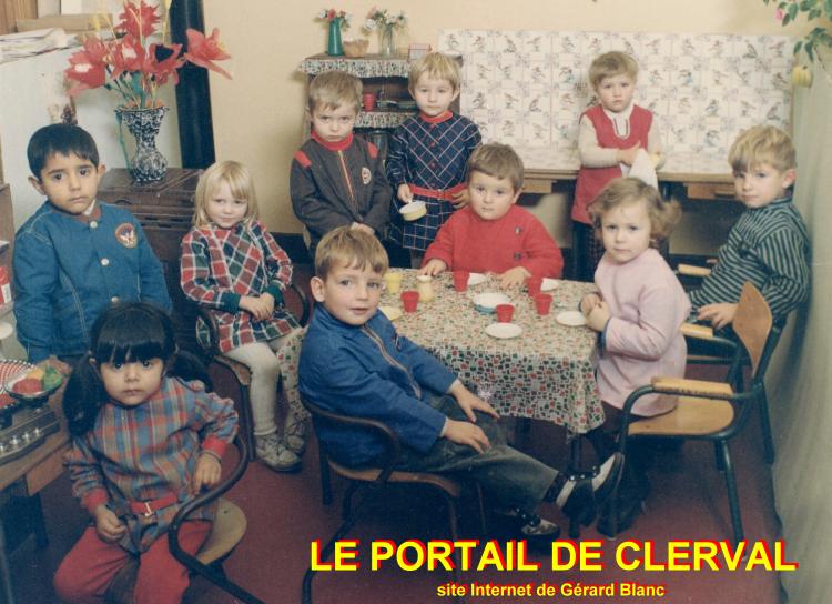 cole maternelle de Clerval en 1969-1970